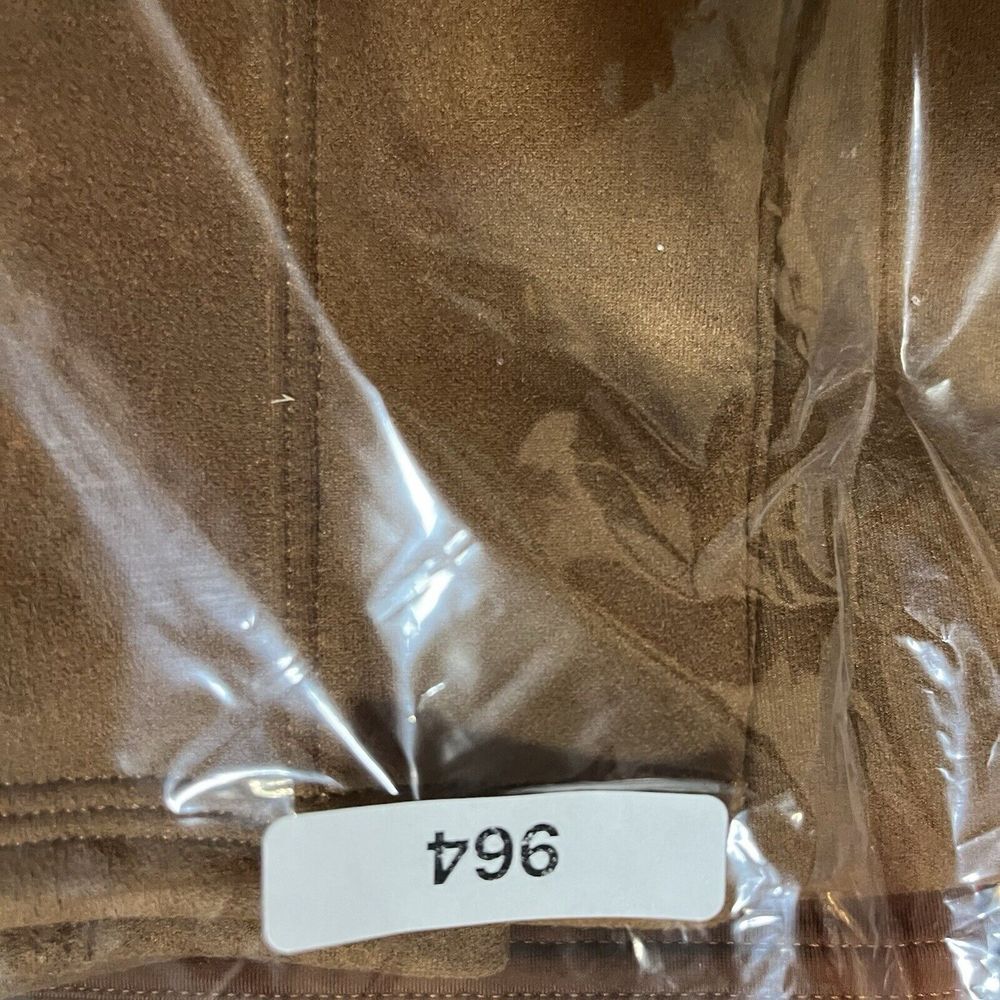 SPANX Faux Suede Leggings High Waisted Perfect Pant Rich Caramel Size Large - Picture 10 of 10
